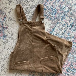 Corduroy overall dress